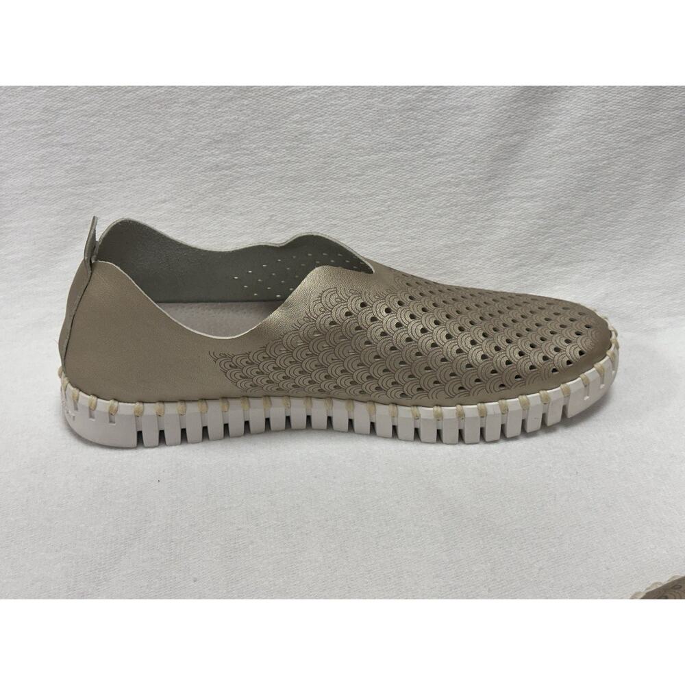 Ilse Jacobsen Tulip 3576 Platino Gold Slip-on Sneaker Women's EU size 39 US 8.5 - Picture 4 of 7